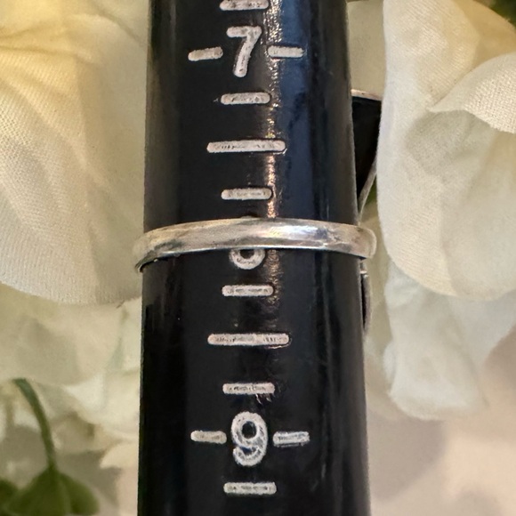 Vintage Large Sterling Silver 925 Handmade Shell Statement Ring - Picture 12 of 13